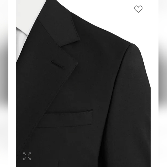 REISS Promise Plain Weave Blazer, Color Black, Size 44 Regular, Retail $475.00US - Picture 4 of 16